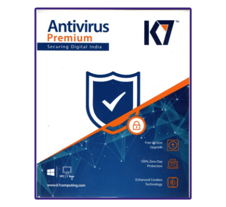 K7 Antivirus Premium 1 User 1 Year (Latest Version)